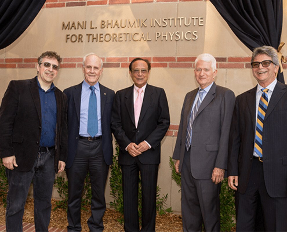 Unveiling of the Mani L. Bhaumik Institute sign
