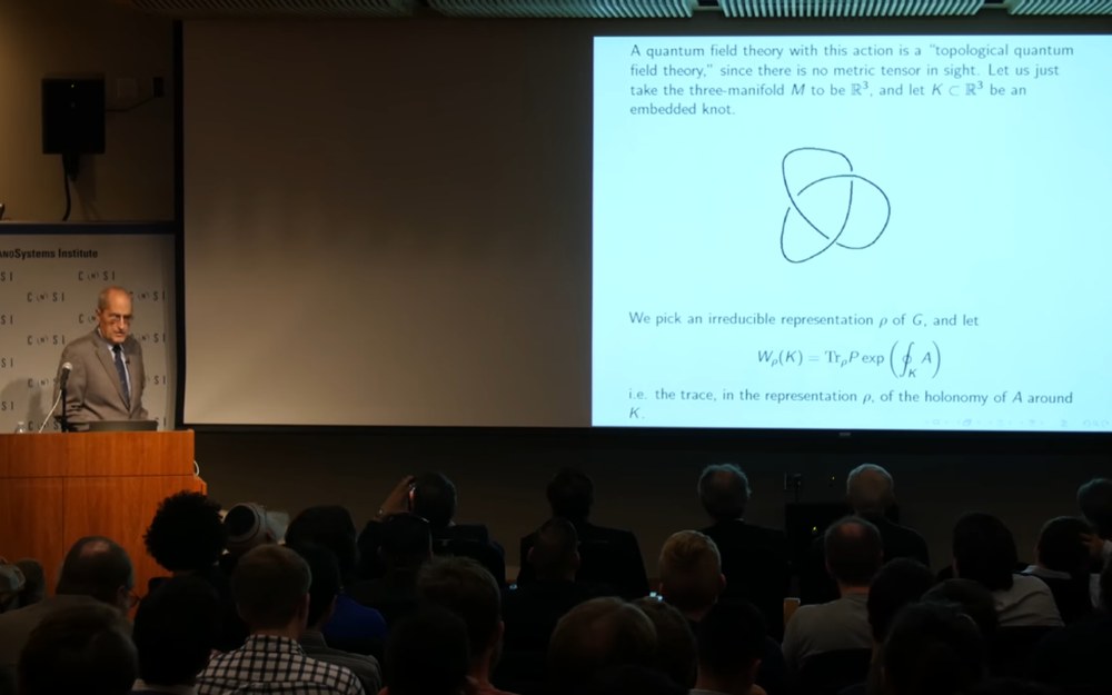 Edward Witten giving a Bhaumik Lecture at UCLA, 2017